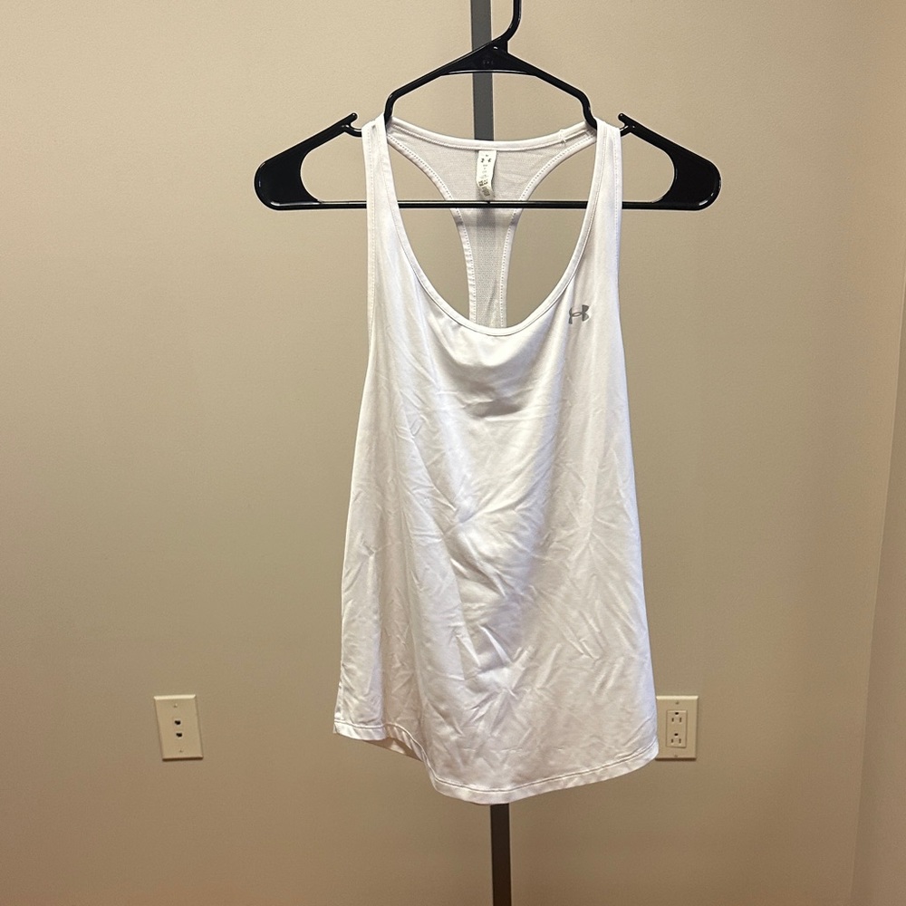 Under Armour Women's White Racerback Tank Top